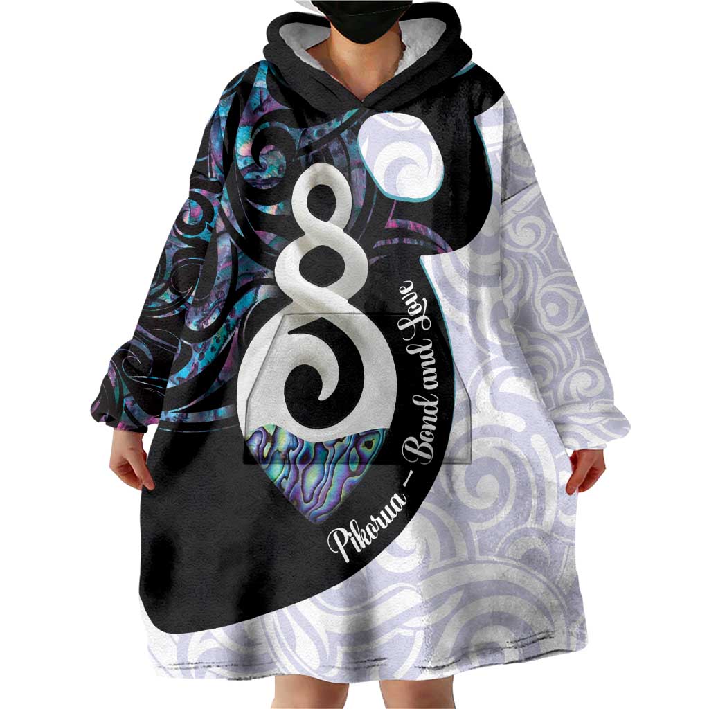 Aotearoa Pikorua Wearable Blanket Hoodie NZ Twist - Bond And Love - Vibe Hoodie Shop