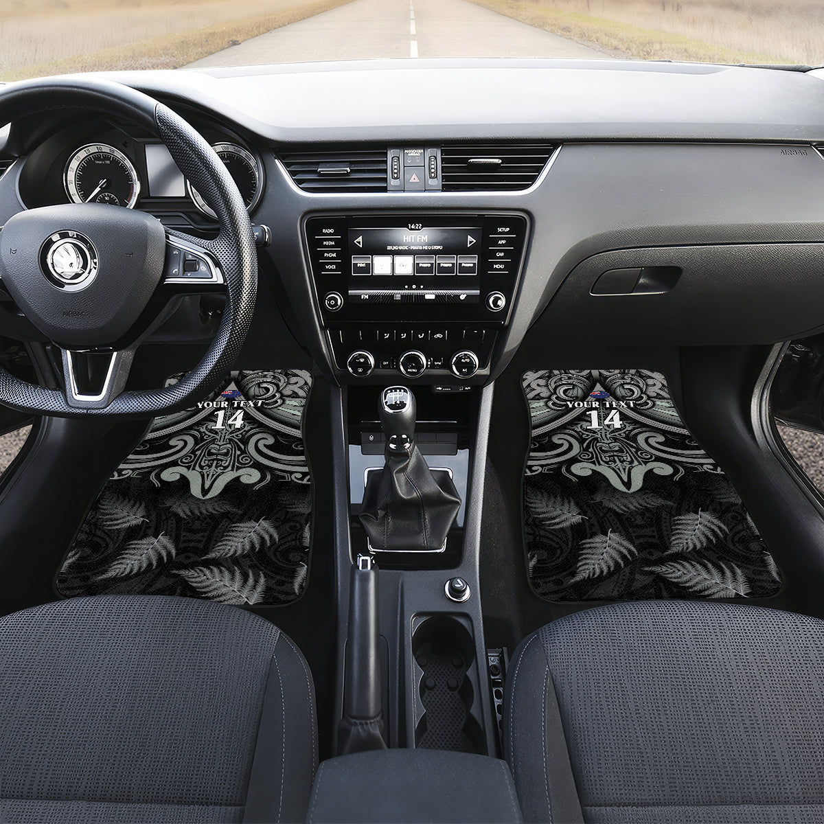 Custom New Zealand Silver Fern Rugby Car Mats All Black Since 1892 Aotearoa Moko Maori