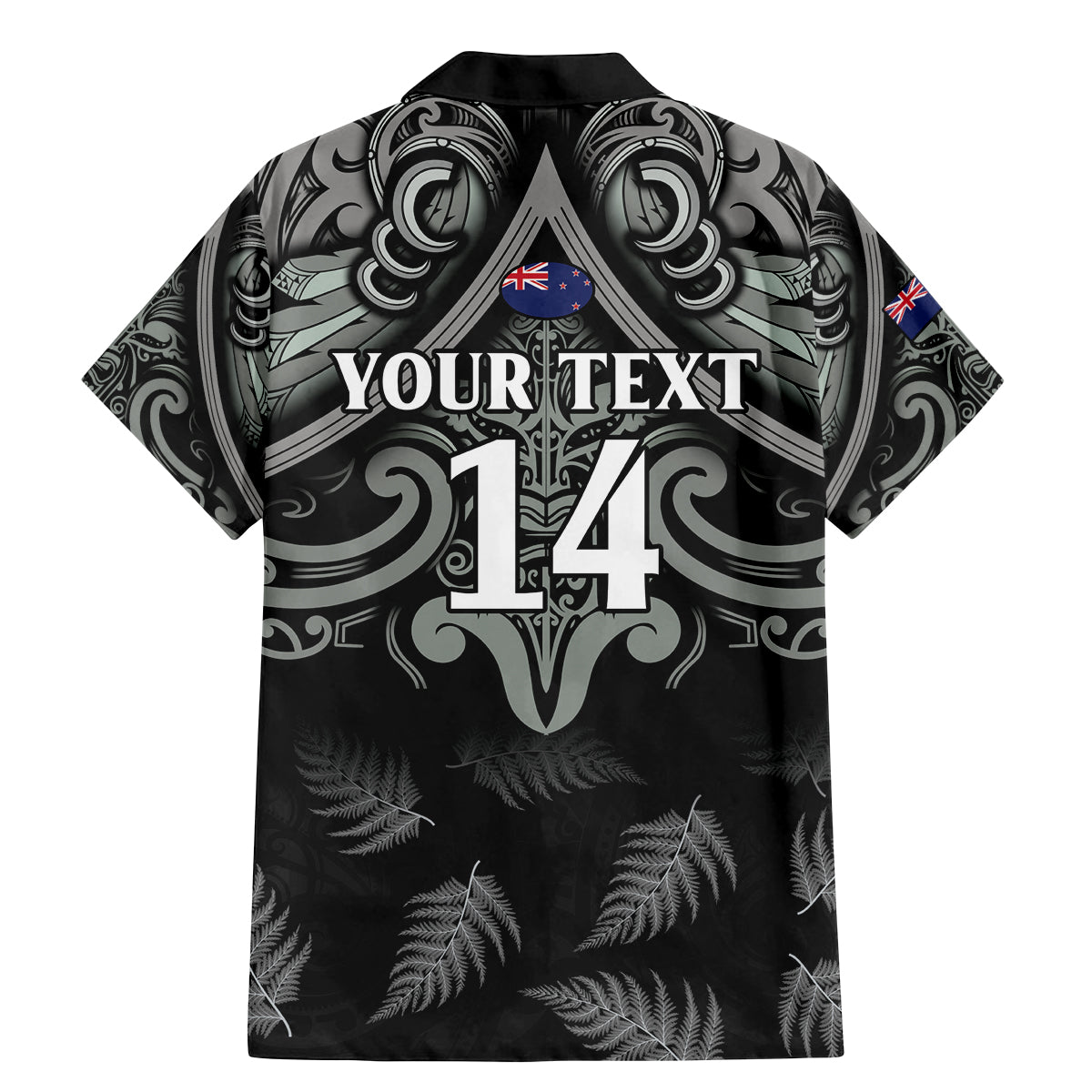 Custom New Zealand Silver Fern Rugby Family Matching Mermaid Dress and Hawaiian Shirt All Black Since 1892 Aotearoa Moko Maori