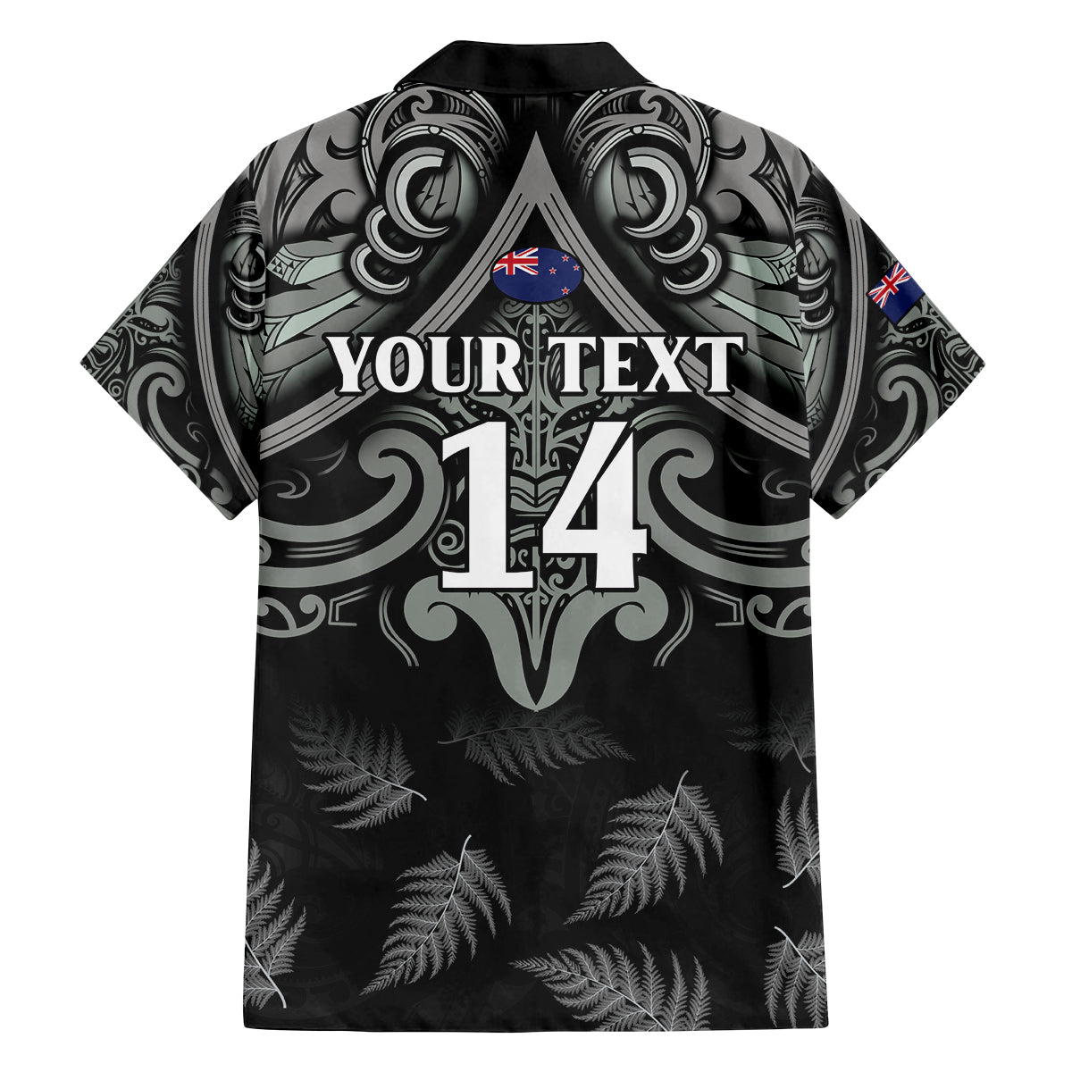 Custom New Zealand Silver Fern Rugby Family Matching Off The Shoulder Long Sleeve Dress and Hawaiian Shirt All Black Since 1892 Aotearoa Moko Maori
