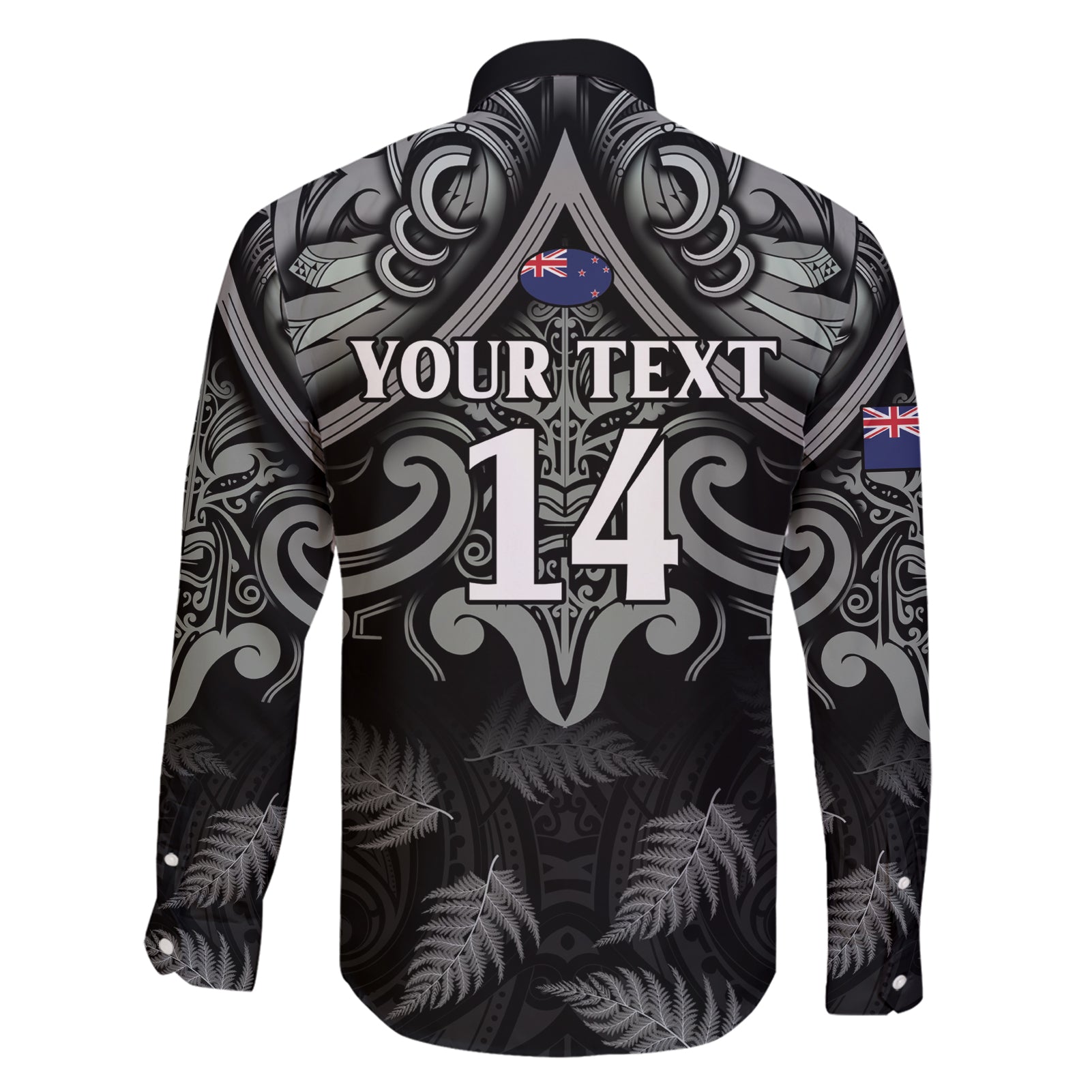 Custom New Zealand Silver Fern Rugby Family Matching Short Sleeve Bodycon Dress and Hawaiian Shirt All Black Since 1892 Aotearoa Moko Maori
