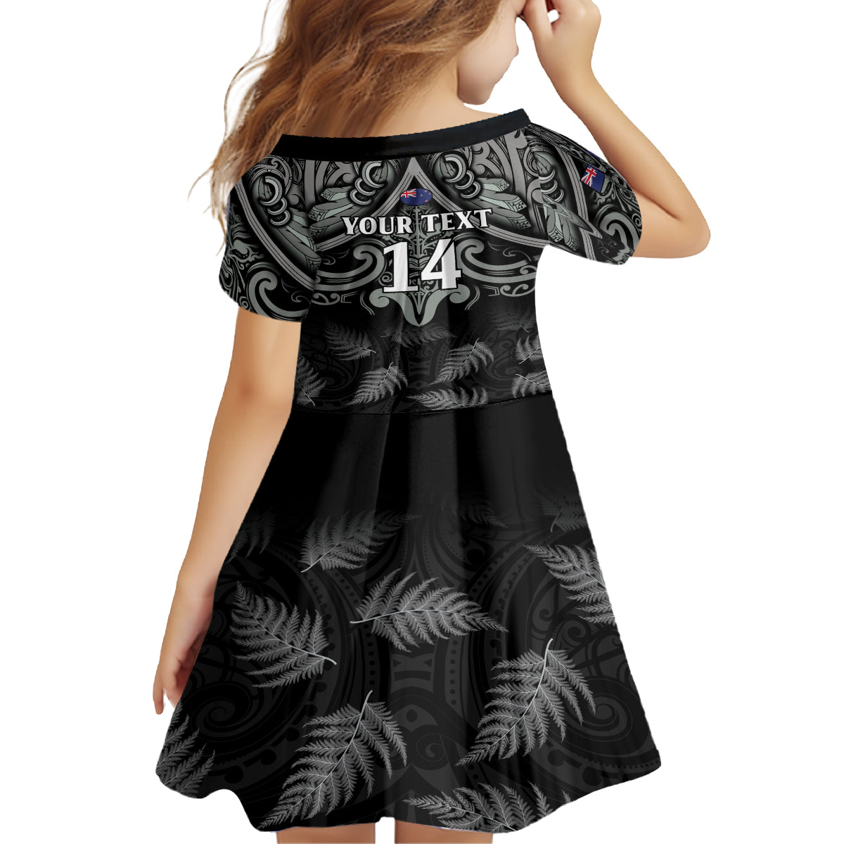 Custom New Zealand Silver Fern Rugby Family Matching Tank Maxi Dress and Hawaiian Shirt All Black Since 1892 Aotearoa Moko Maori