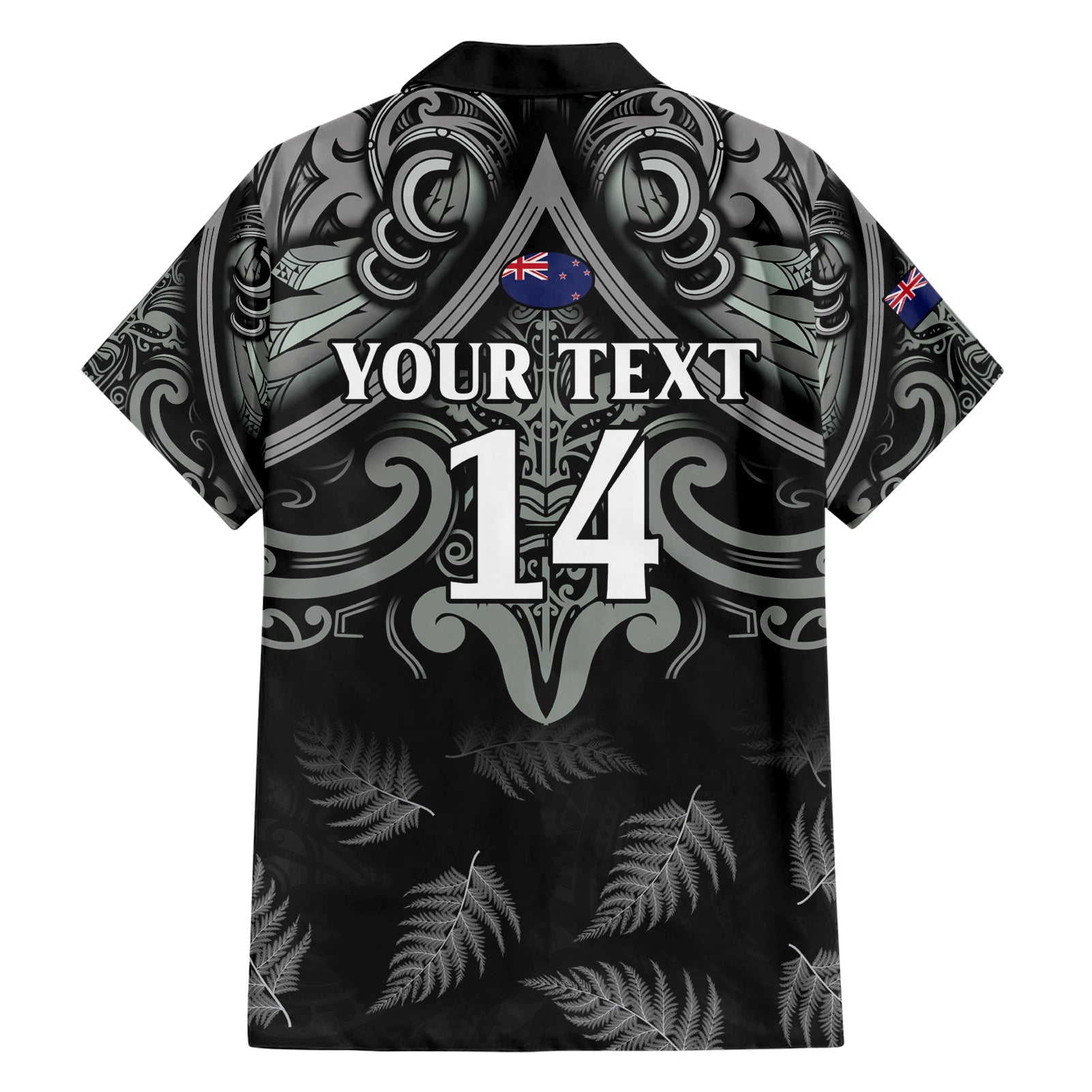 Custom New Zealand Silver Fern Rugby Hawaiian Shirt All Black Since 1892 Aotearoa Moko Maori - Vibe Hoodie Shop