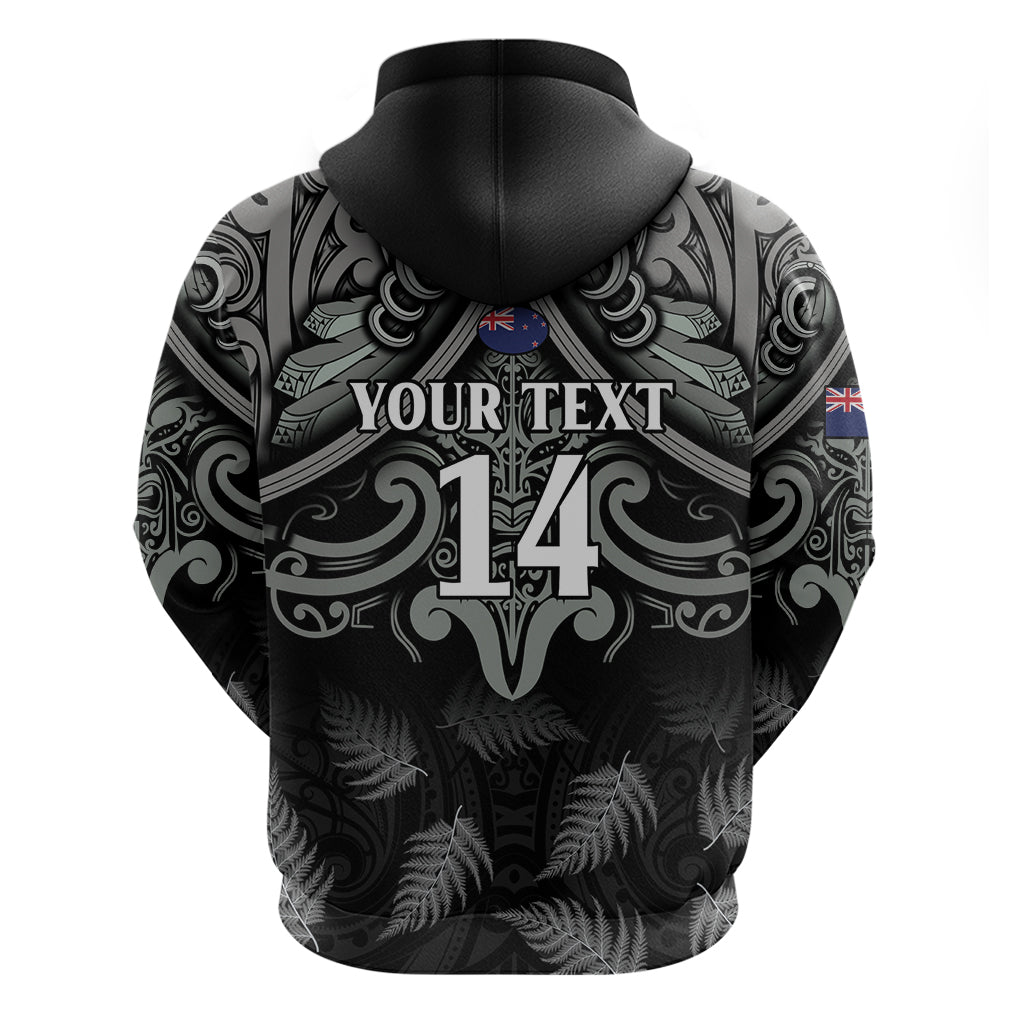Custom New Zealand Silver Fern Rugby Hoodie All Black Since 1892 Aotearoa Moko Maori - Vibe Hoodie Shop