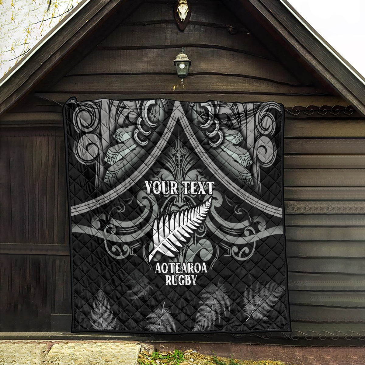 Custom New Zealand Silver Fern Rugby Quilt All Black Since 1892 Aotearoa Moko Maori - Vibe Hoodie Shop