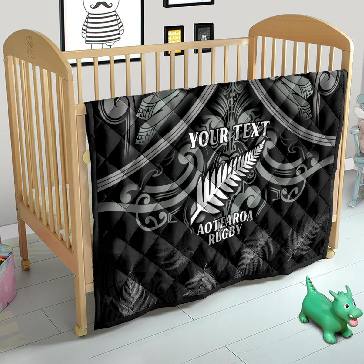 Custom New Zealand Silver Fern Rugby Quilt All Black Since 1892 Aotearoa Moko Maori - Vibe Hoodie Shop