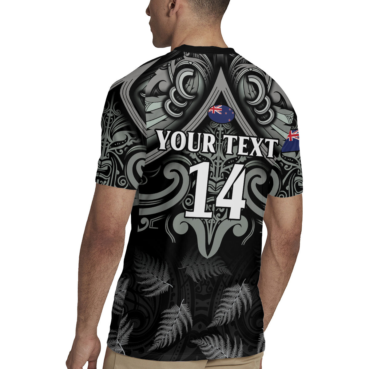 Custom New Zealand Silver Fern Rugby Rugby Jersey All Black Since 1892 Aotearoa Moko Maori