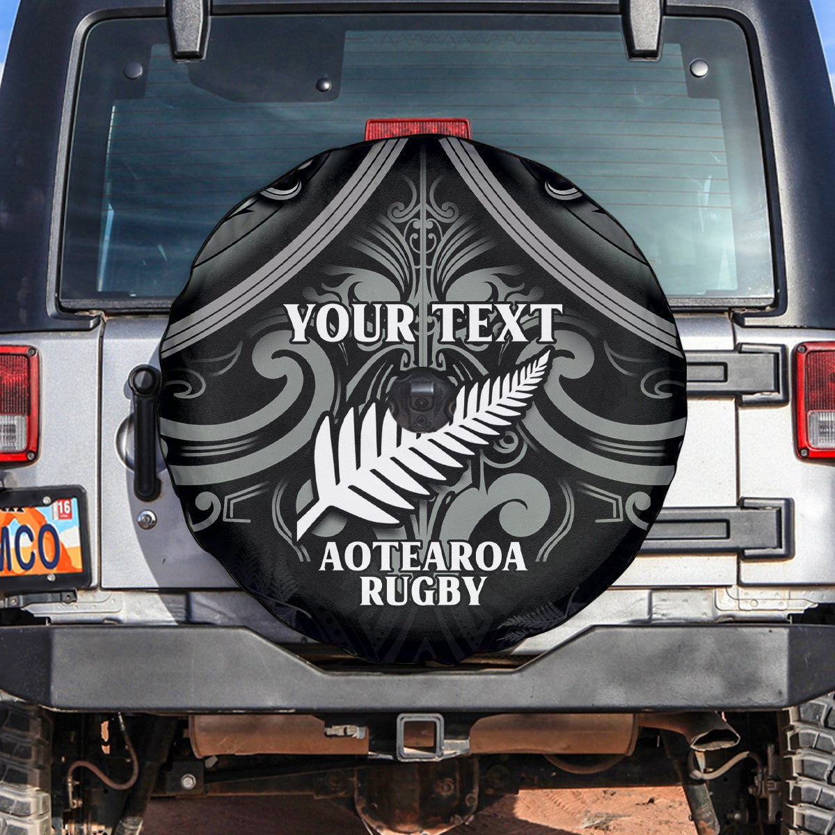 Custom New Zealand Silver Fern Rugby Spare Tire Cover All Black Since 1892 Aotearoa Moko Maori - Vibe Hoodie Shop