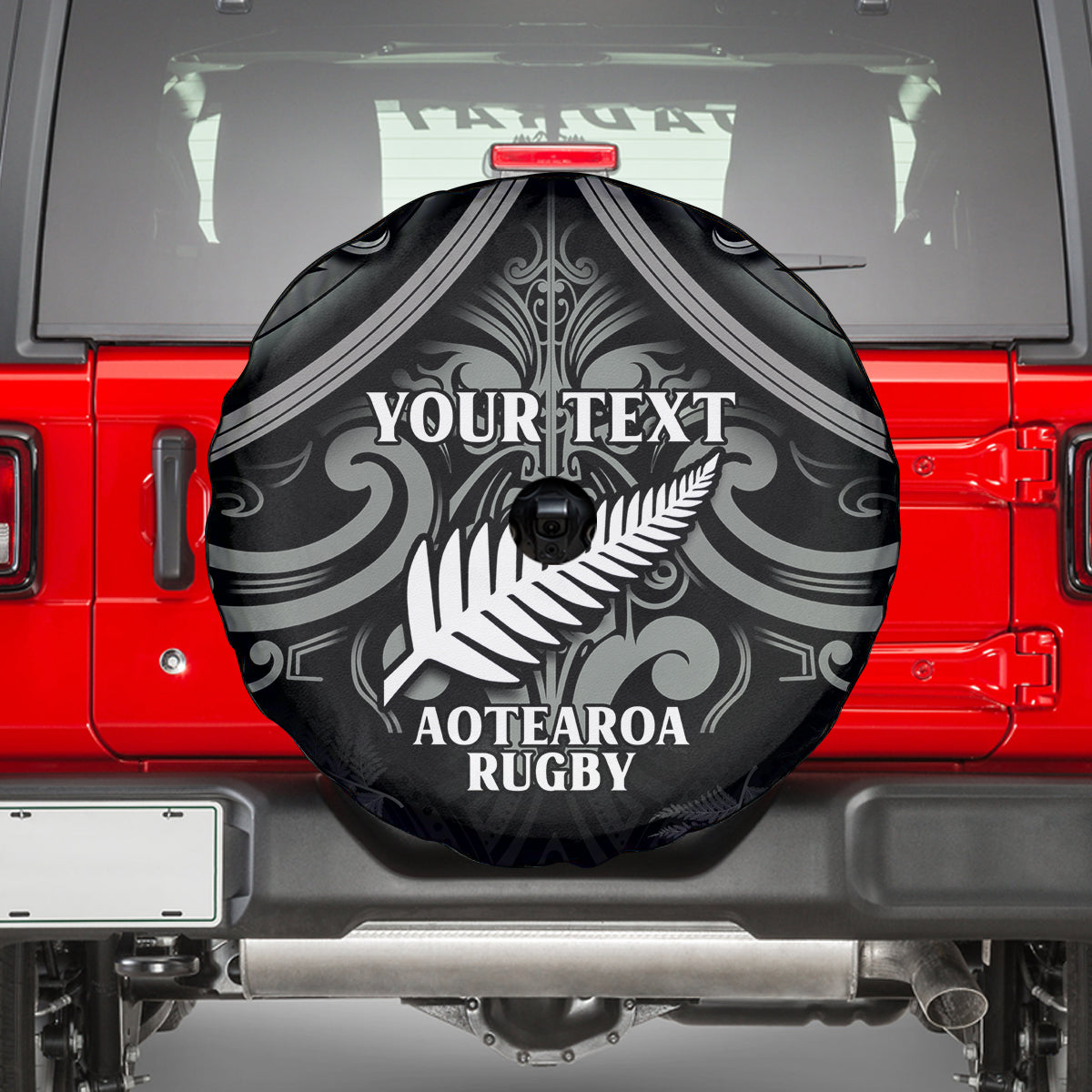 Custom New Zealand Silver Fern Rugby Spare Tire Cover All Black Since 1892 Aotearoa Moko Maori - Vibe Hoodie Shop