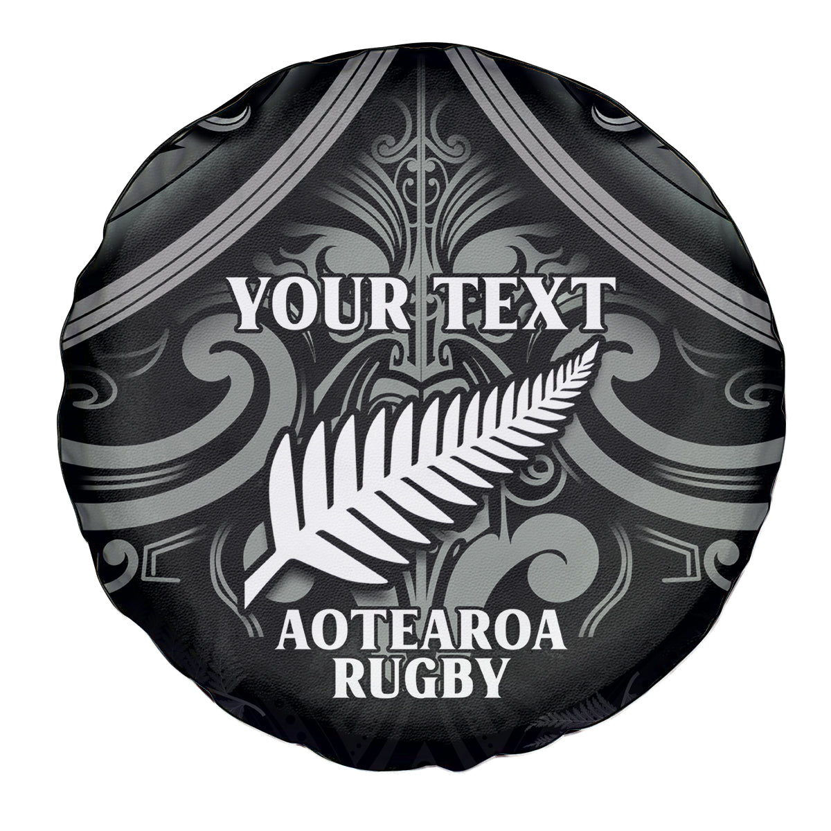 Custom New Zealand Silver Fern Rugby Spare Tire Cover All Black Since 1892 Aotearoa Moko Maori - Vibe Hoodie Shop