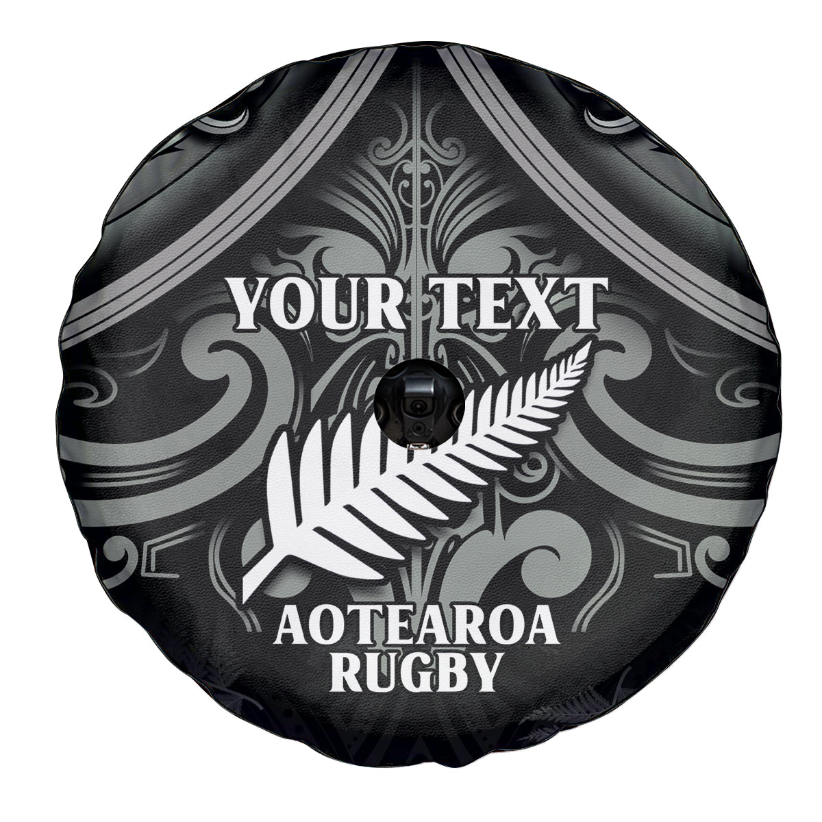 Custom New Zealand Silver Fern Rugby Spare Tire Cover All Black Since 1892 Aotearoa Moko Maori - Vibe Hoodie Shop