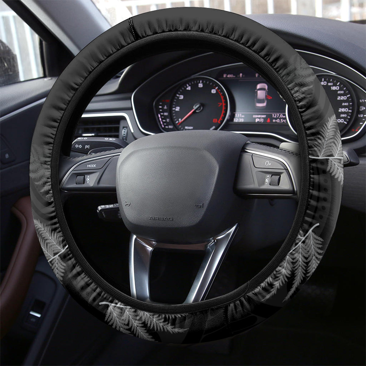 New Zealand Silver Fern Rugby Steering Wheel Cover All Black Since 1892 Aotearoa Moko Maori