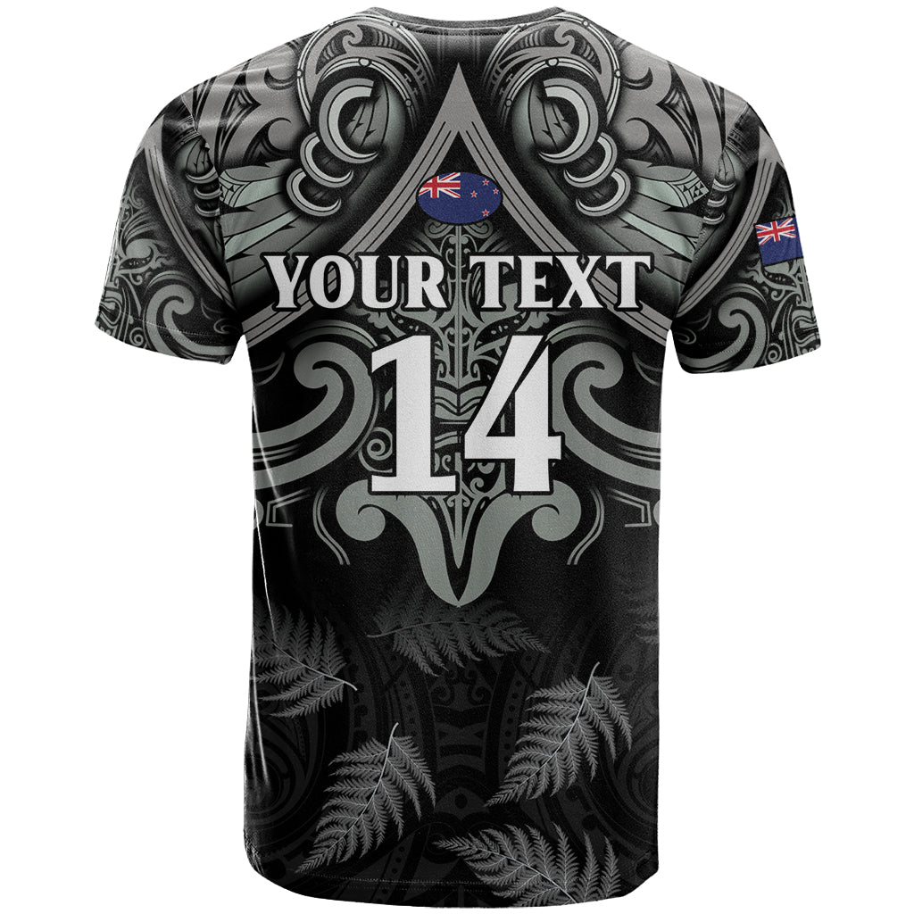 Custom New Zealand Silver Fern Rugby T Shirt All Black Since 1892 Aotearoa Moko Maori - Vibe Hoodie Shop