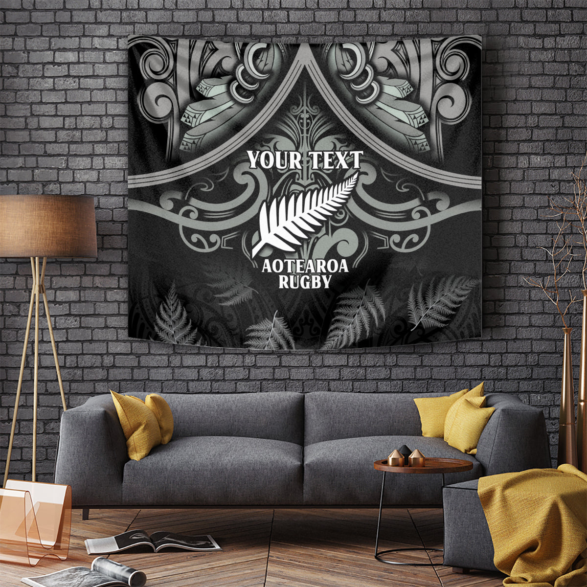 Custom New Zealand Silver Fern Rugby Tapestry All Black Since 1892 Aotearoa Moko Maori - Vibe Hoodie Shop