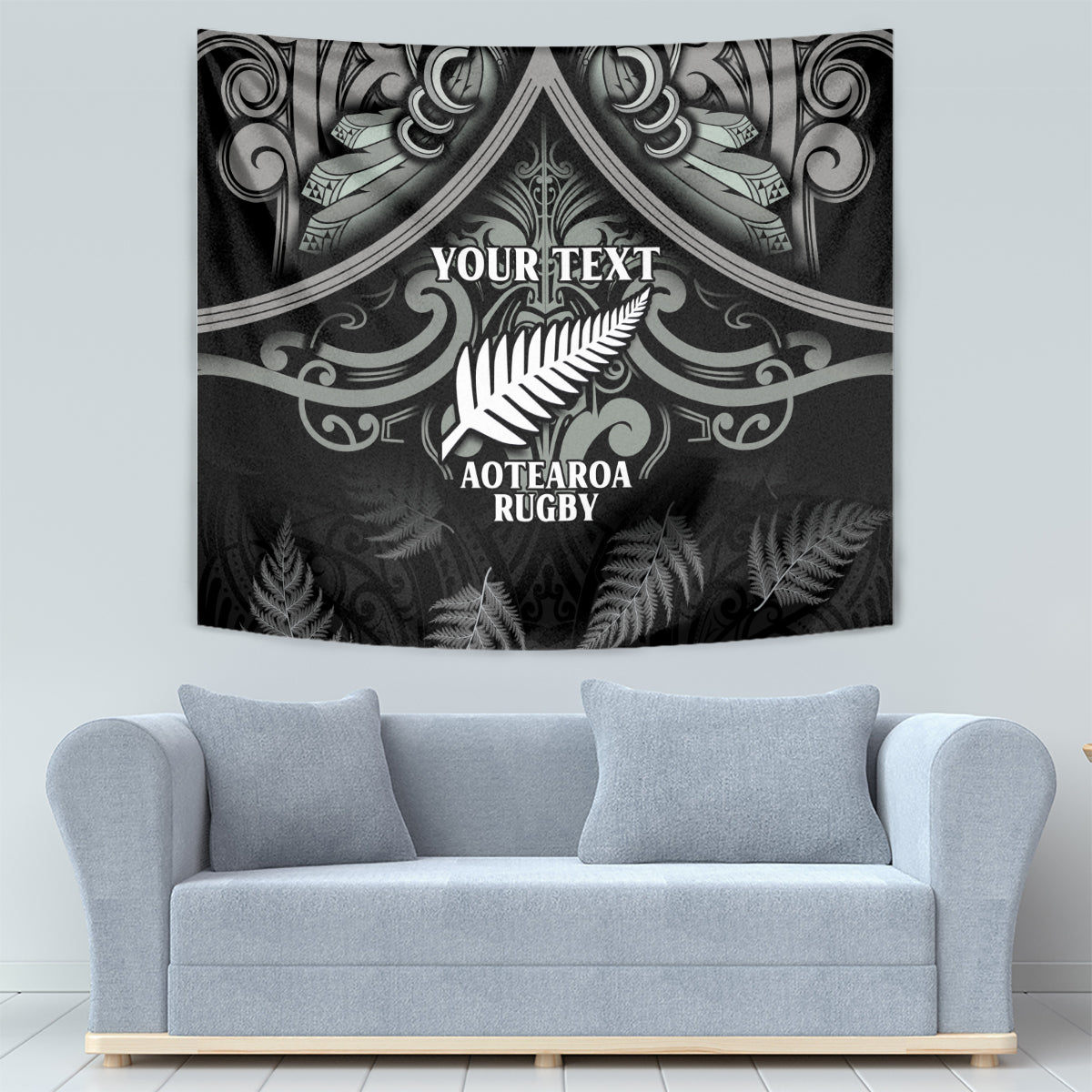 Custom New Zealand Silver Fern Rugby Tapestry All Black Since 1892 Aotearoa Moko Maori - Vibe Hoodie Shop