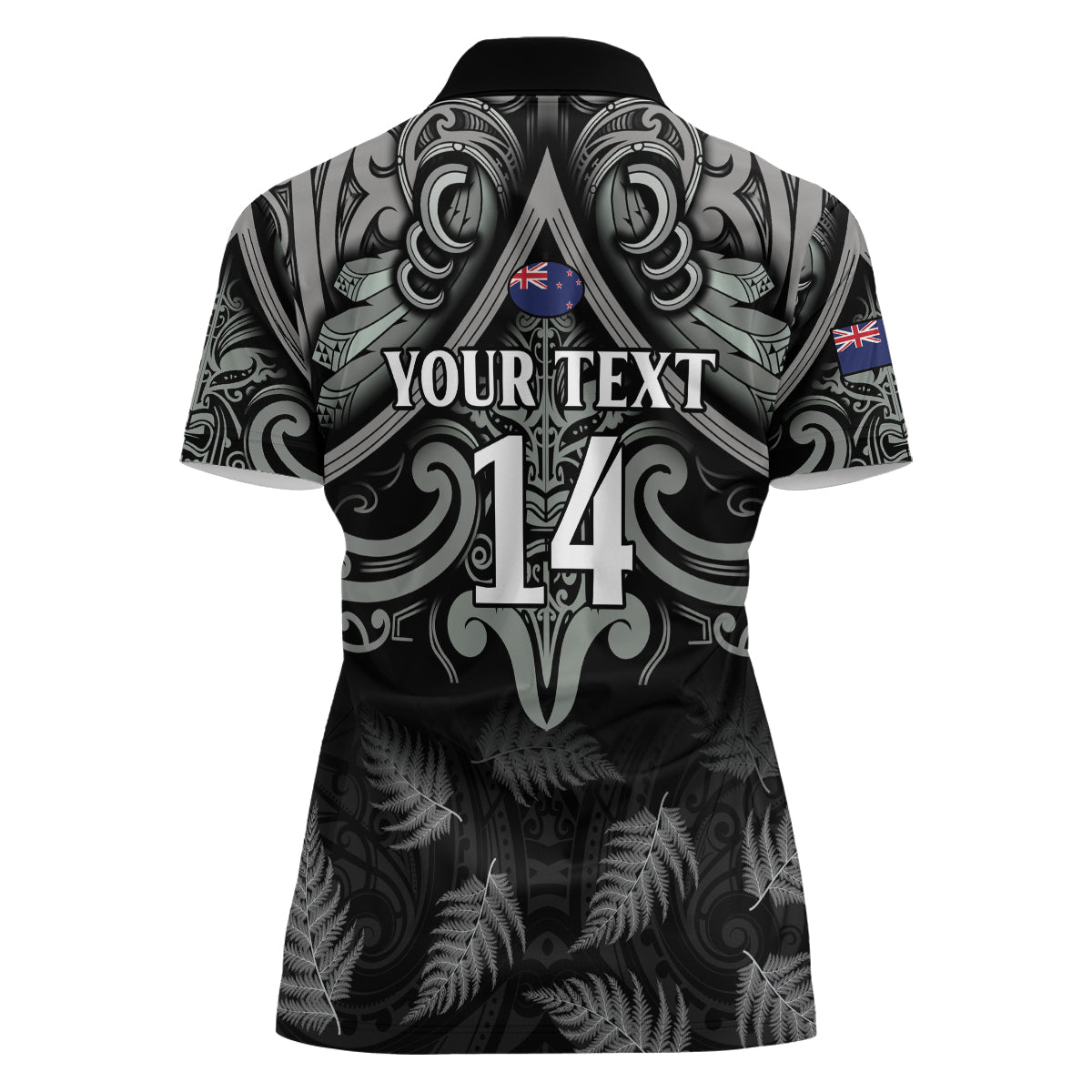 Custom New Zealand Silver Fern Rugby Women Polo Shirt All Black Since 1892 Aotearoa Moko Maori - Vibe Hoodie Shop