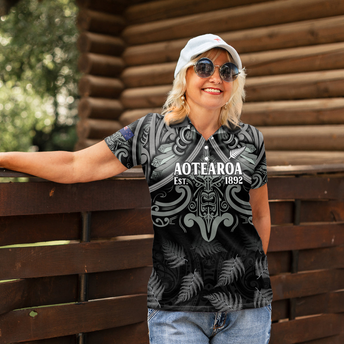 Custom New Zealand Silver Fern Rugby Women Polo Shirt All Black Since 1892 Aotearoa Moko Maori - Vibe Hoodie Shop