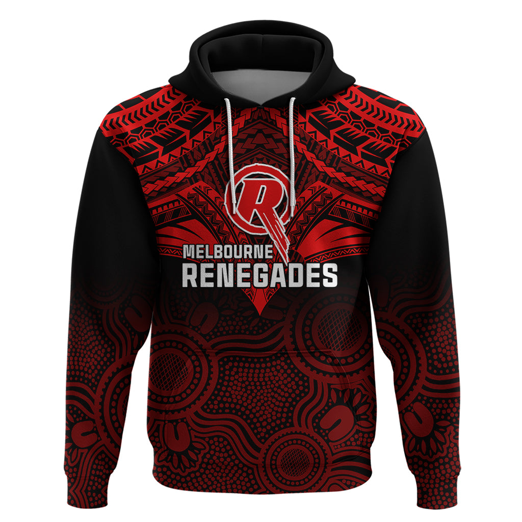 Melbourne Renegades Cricket Hoodie 2023 Unique Indigenous Art Mix Polynesian Pattern - Vibe Hoodie Shop