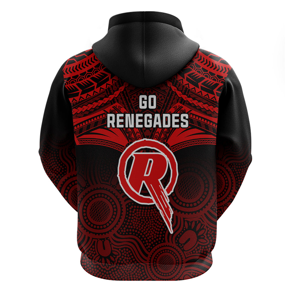 Melbourne Renegades Cricket Hoodie 2023 Unique Indigenous Art Mix Polynesian Pattern - Vibe Hoodie Shop