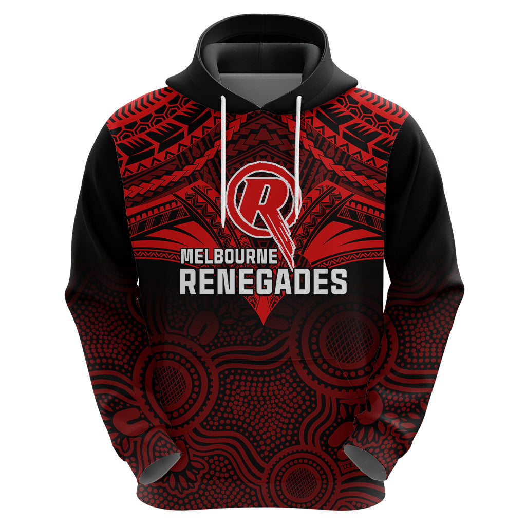 Melbourne Renegades Cricket Hoodie 2023 Unique Indigenous Art Mix Polynesian Pattern - Vibe Hoodie Shop