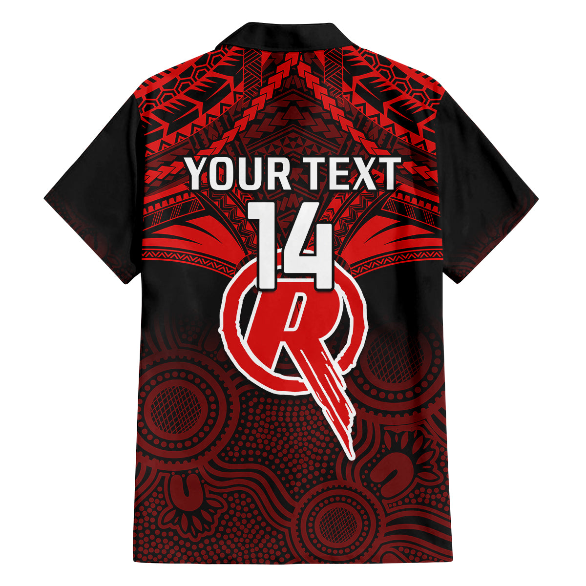 custom-melbourne-renegades-cricket-family-matching-long-sleeve-bodycon-dress-and-hawaiian-shirt-2023-unique-indigenous-art-mix-polynesian-pattern