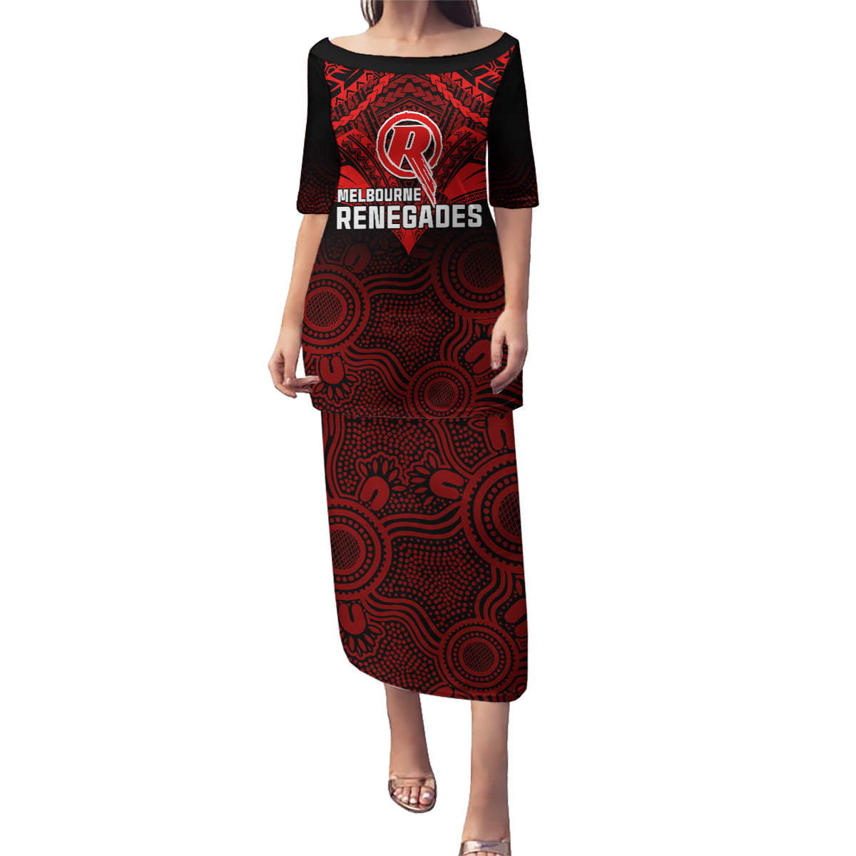 custom-melbourne-renegades-cricket-family-matching-puletasi-dress-and-hawaiian-shirt-2023-unique-indigenous-art-mix-polynesian-pattern