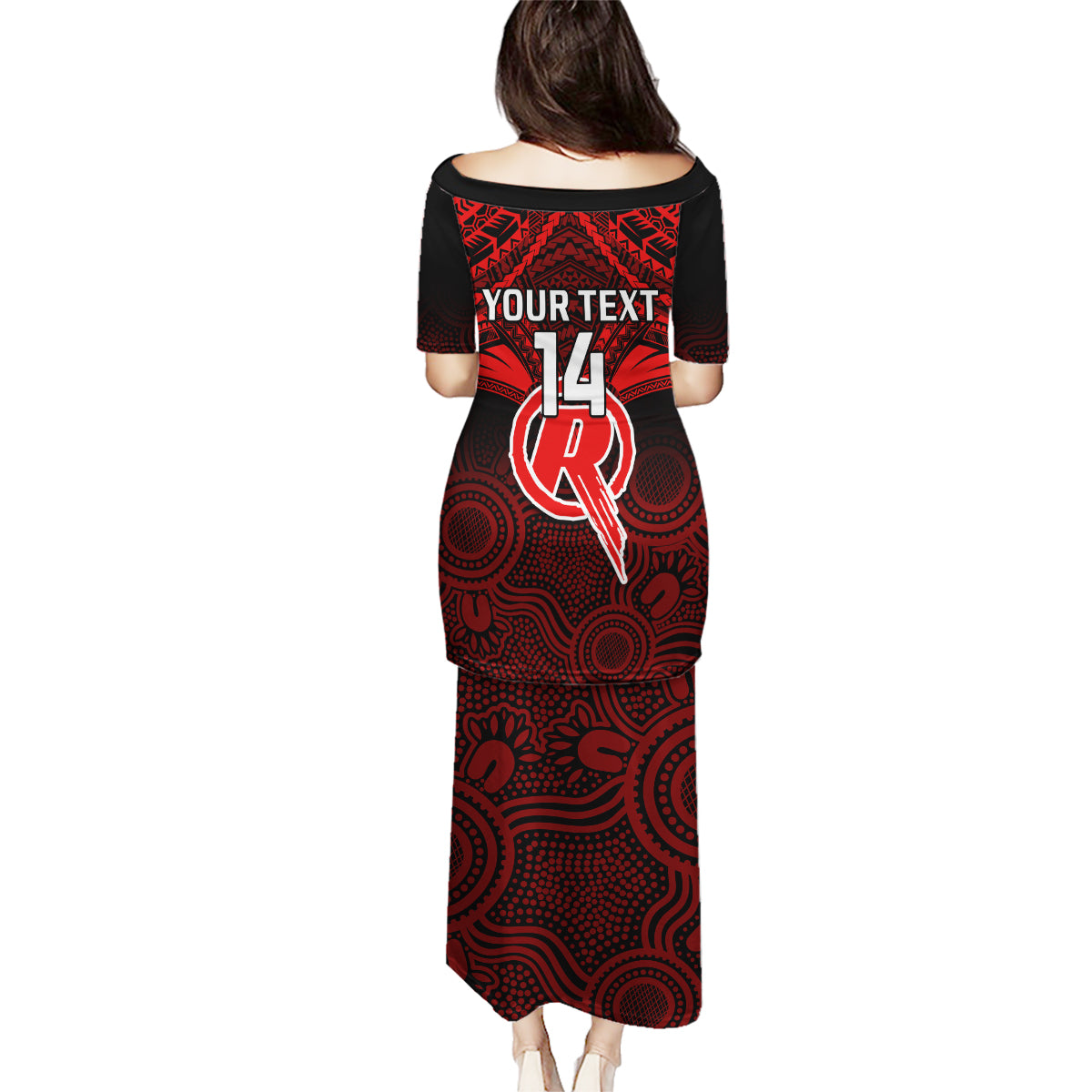 custom-melbourne-renegades-cricket-family-matching-puletasi-dress-and-hawaiian-shirt-2023-unique-indigenous-art-mix-polynesian-pattern