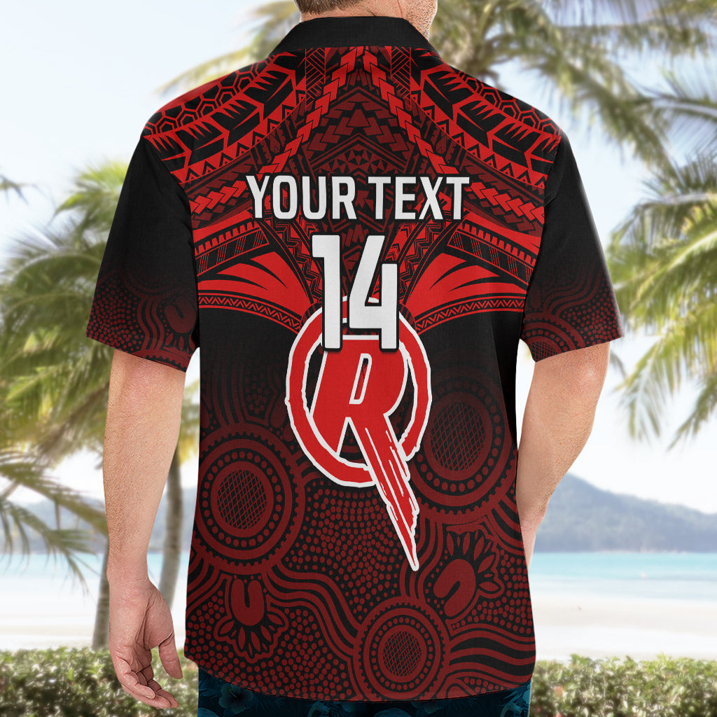 Custom Melbourne Renegades Cricket Hawaiian Shirt 2023 Unique Indigenous Art Mix Polynesian Pattern - Vibe Hoodie Shop