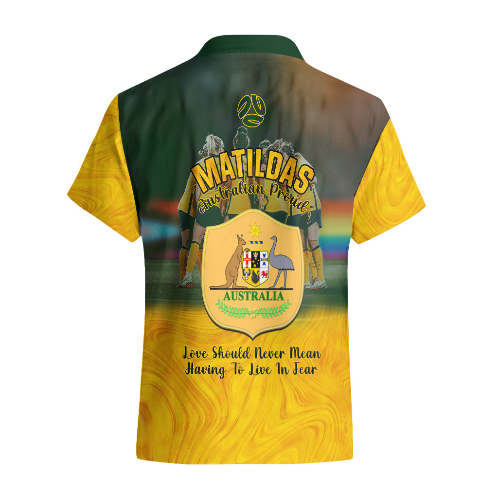 Matildas Pride Hawaiian Shirt LGBT Kangaroo Australian Proud - Vibe Hoodie Shop