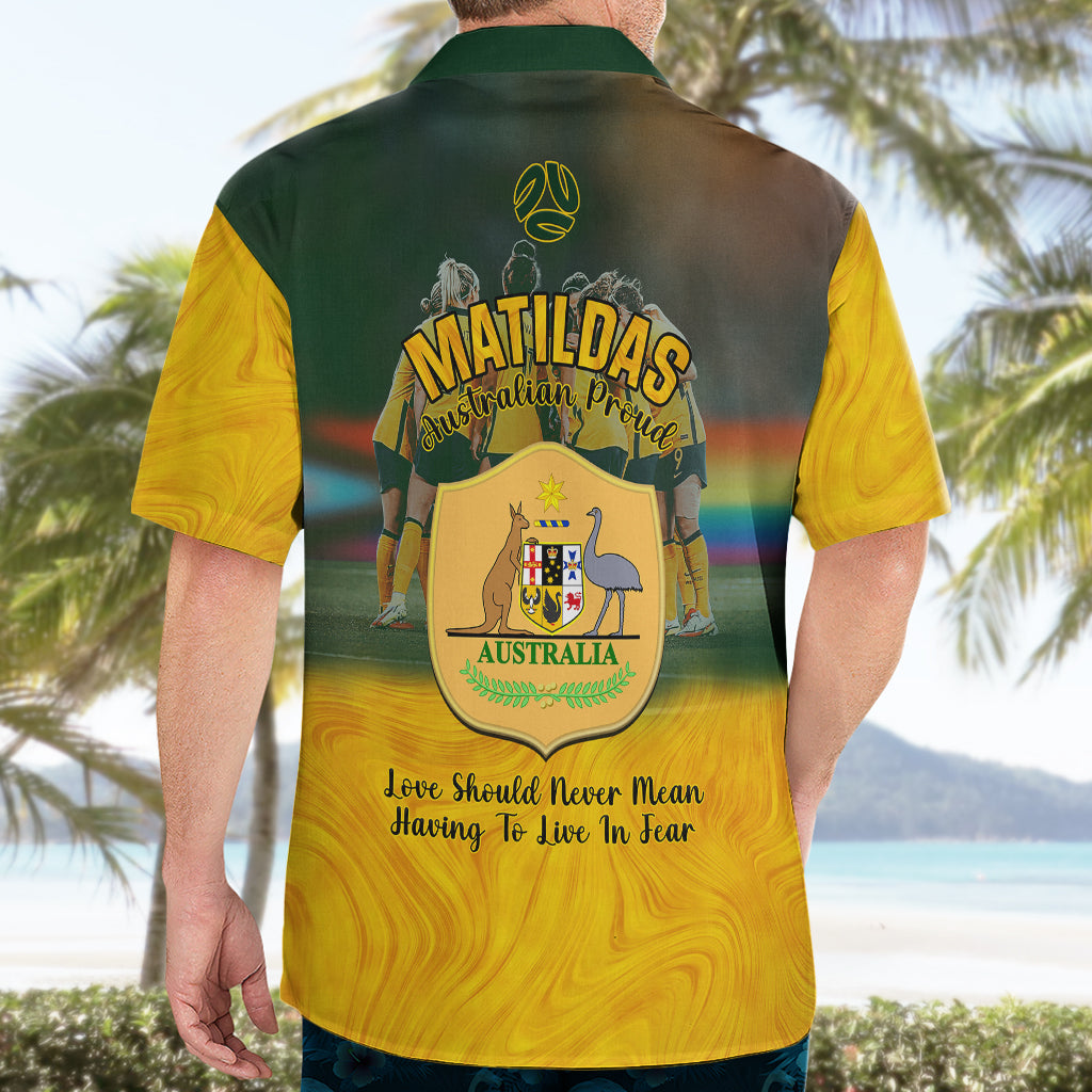 Matildas Pride Hawaiian Shirt LGBT Kangaroo Australian Proud - Vibe Hoodie Shop