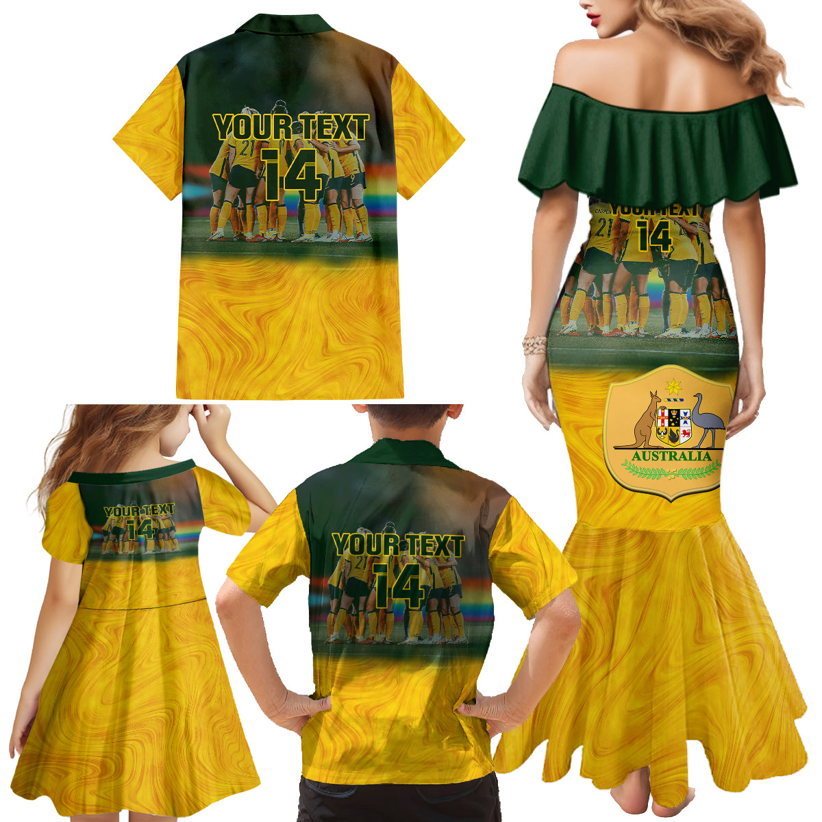 custom-matildas-pride-family-matching-mermaid-dress-and-hawaiian-shirt-lgbt-kangaroo-australian-proud