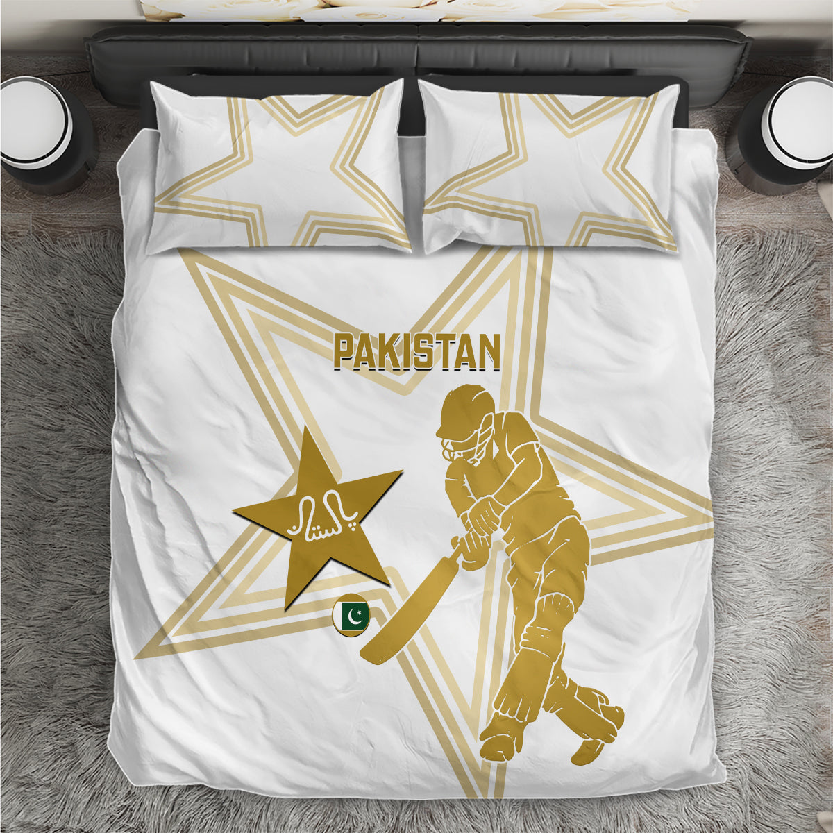 Pakistan Cricket Bedding Set 2023 Go Shaheens - Vibe Hoodie Shop