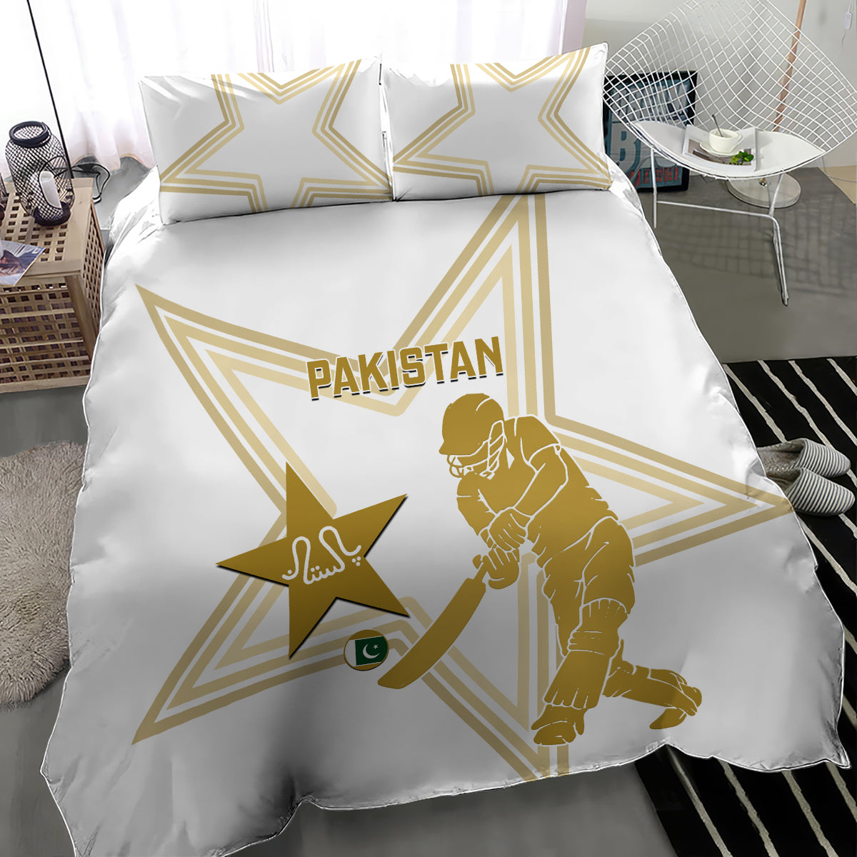 Pakistan Cricket Bedding Set 2023 Go Shaheens - Vibe Hoodie Shop