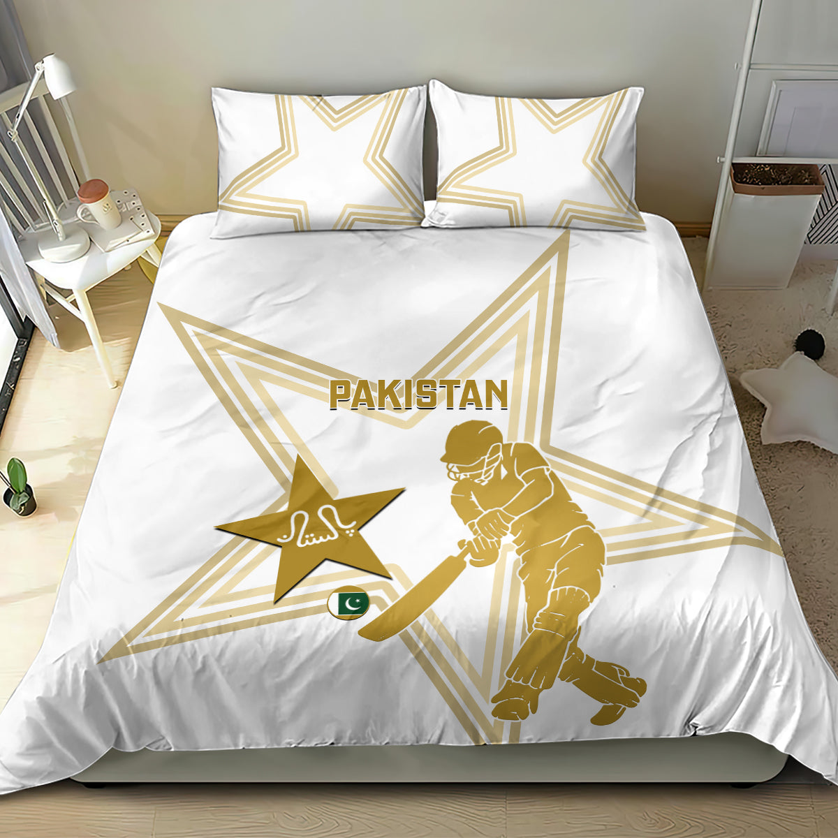 Pakistan Cricket Bedding Set 2023 Go Shaheens - Vibe Hoodie Shop