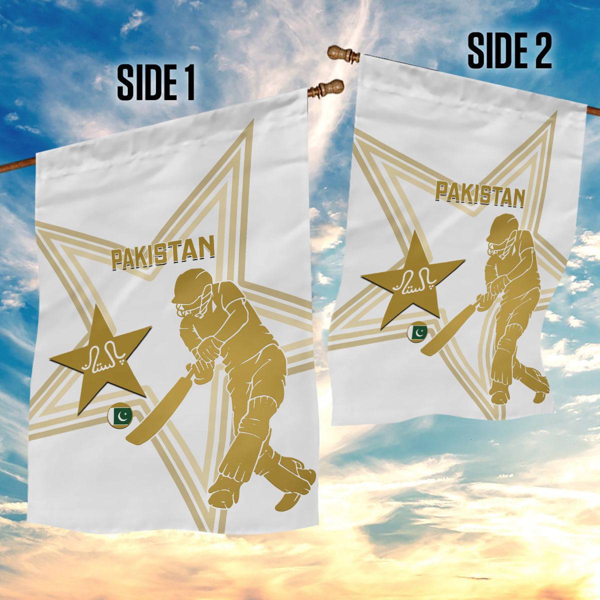 Pakistan Cricket Garden Flag 2023 Go Shaheens - Vibe Hoodie Shop