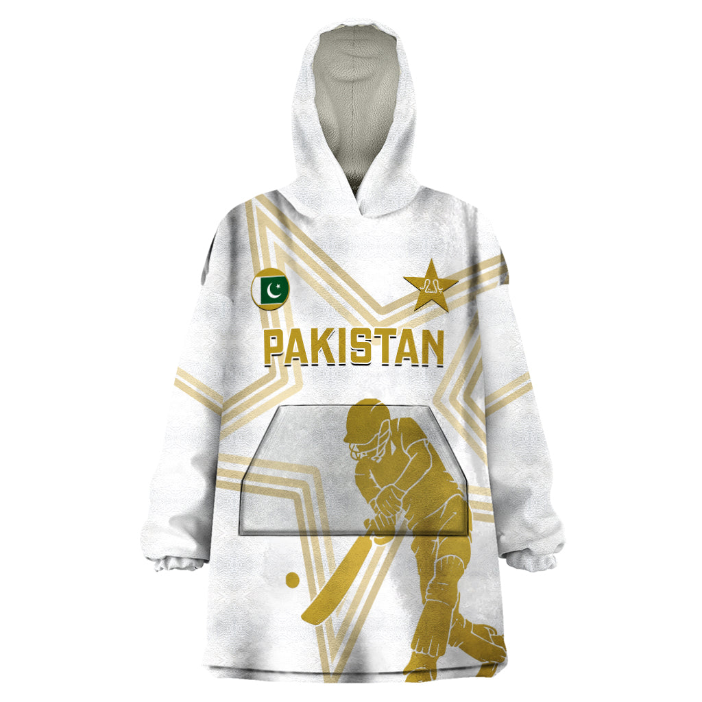 Custom Pakistan Cricket Wearable Blanket Hoodie 2023 Go Shaheens - Vibe Hoodie Shop