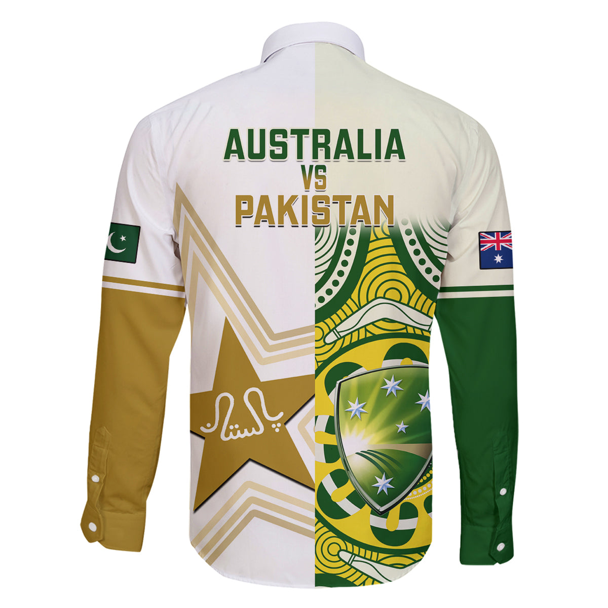 australia-and-pakistan-cricket-family-matching-long-sleeve-bodycon-dress-and-hawaiian-shirt-boxing-day-2023-test-aussie-with-shaheens