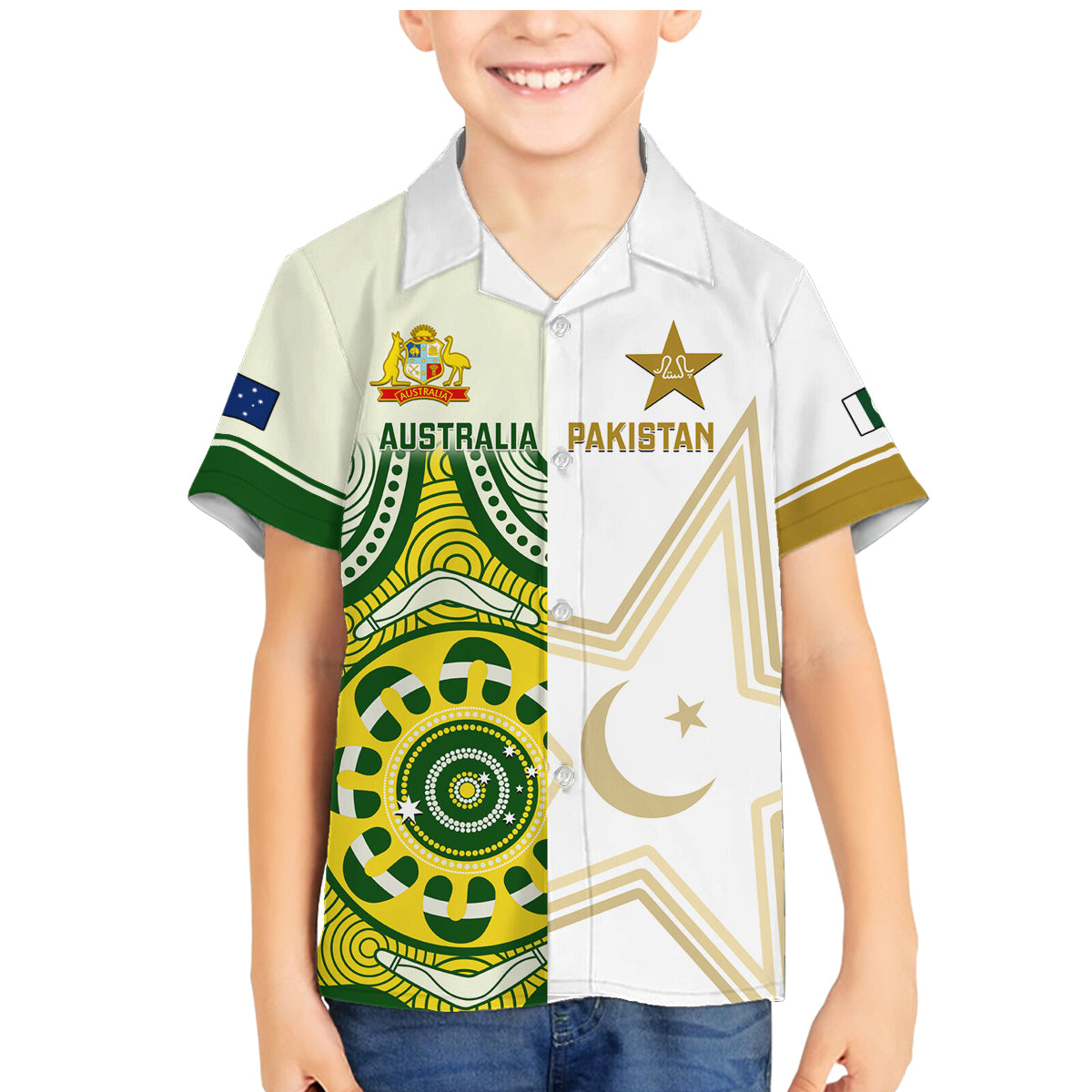 australia-and-pakistan-cricket-family-matching-mermaid-dress-and-hawaiian-shirt-boxing-day-2023-test-aussie-with-shaheens