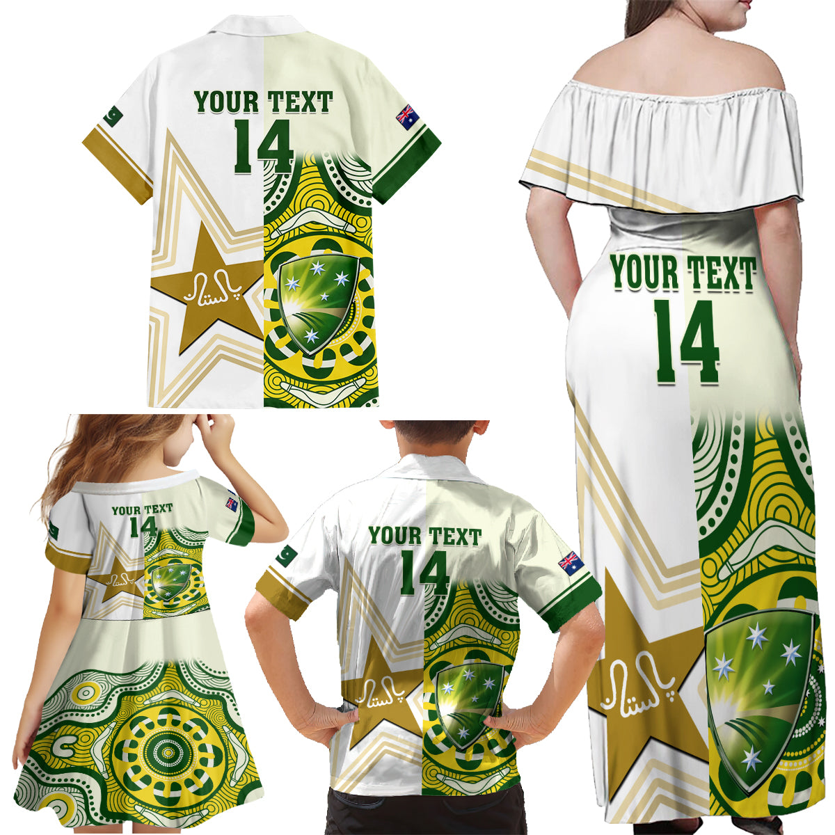 custom-australia-and-pakistan-cricket-family-matching-off-shoulder-maxi-dress-and-hawaiian-shirt-boxing-day-2023-test-aussie-with-shaheens