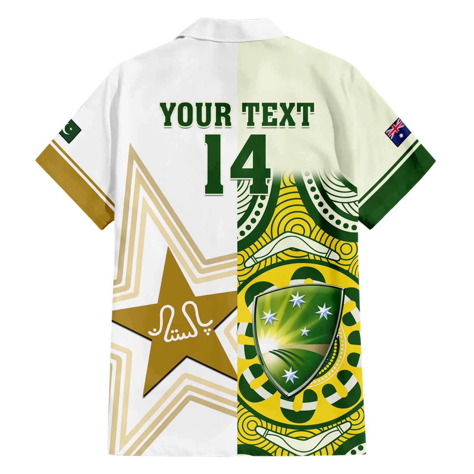 Custom Australia And Pakistan Cricket Hawaiian Shirt Boxing Day 2023 Test Aussie With Shaheens - Vibe Hoodie Shop