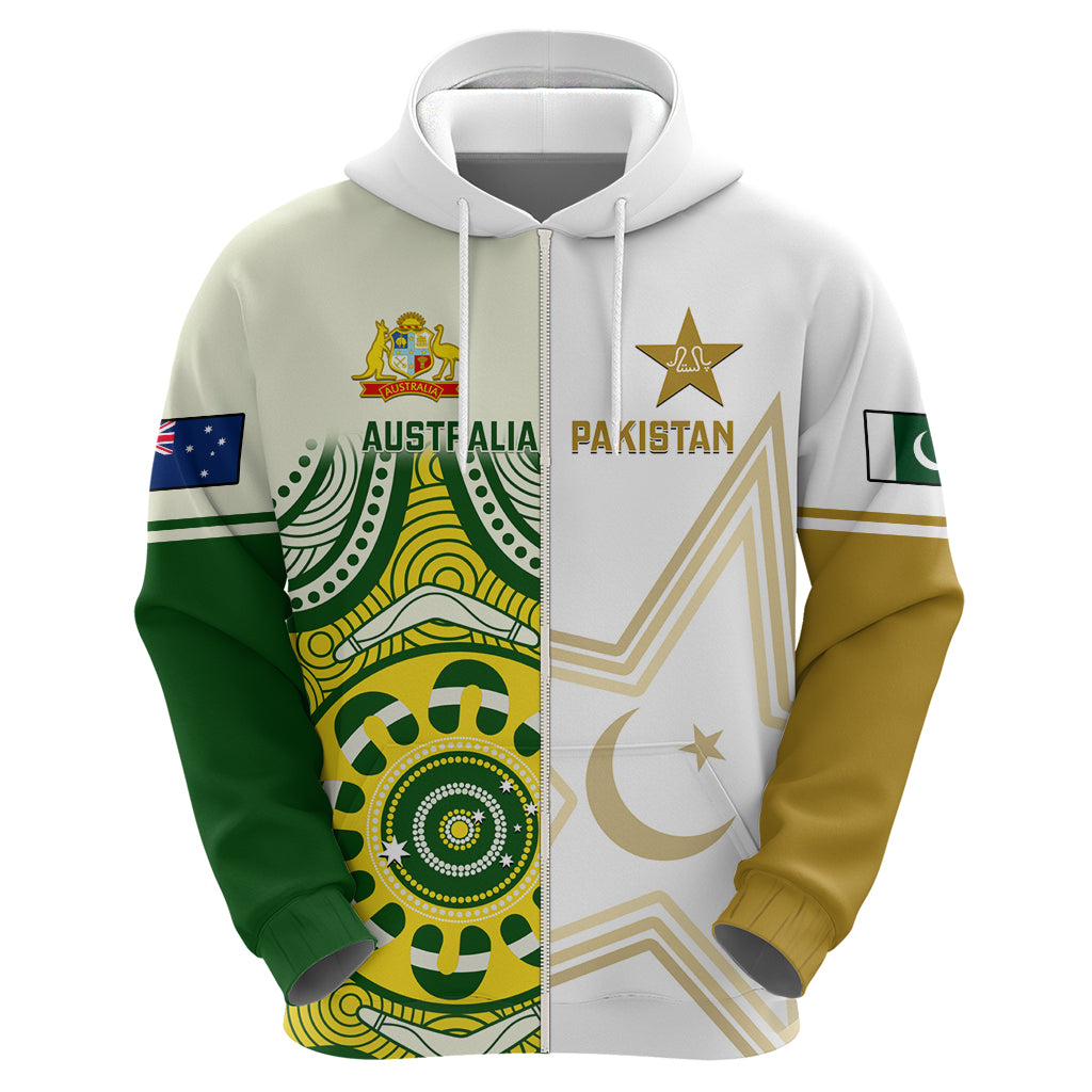Custom Australia And Pakistan Cricket Hoodie Boxing Day 2023 Test Aussie With Shaheens - Vibe Hoodie Shop