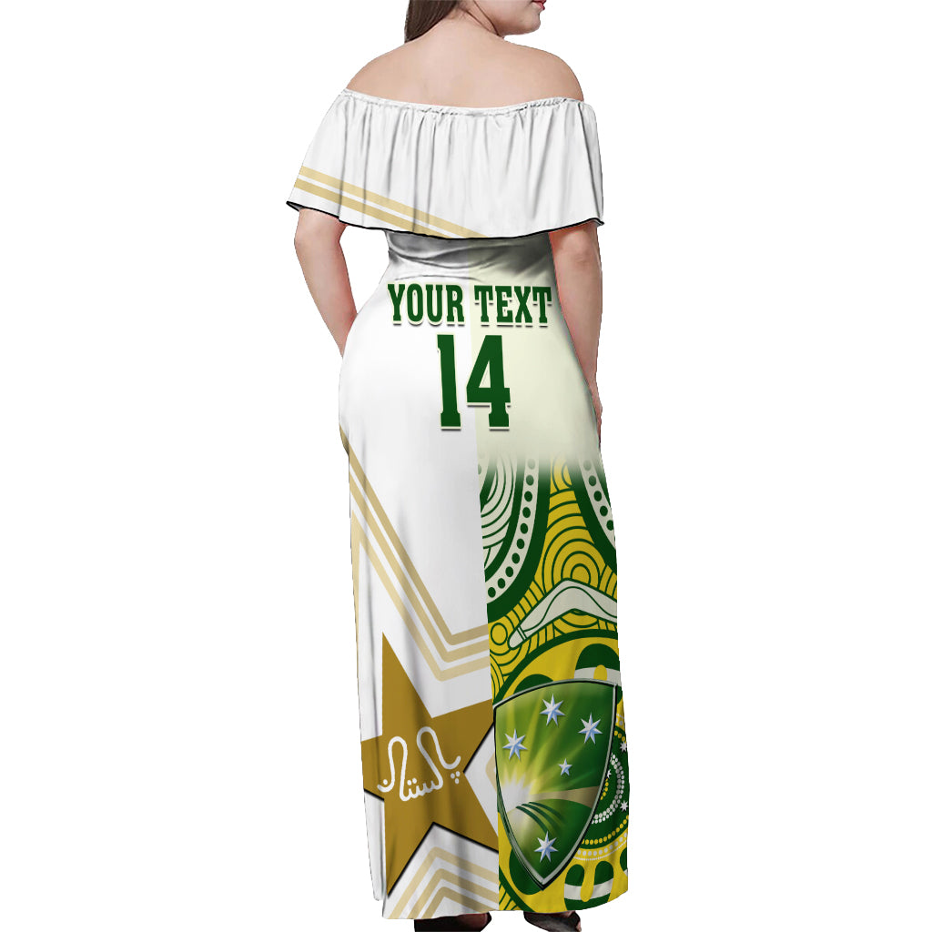 custom-australia-and-pakistan-cricket-off-shoulder-maxi-dress-boxing-day-2023-test-aussie-with-shaheens