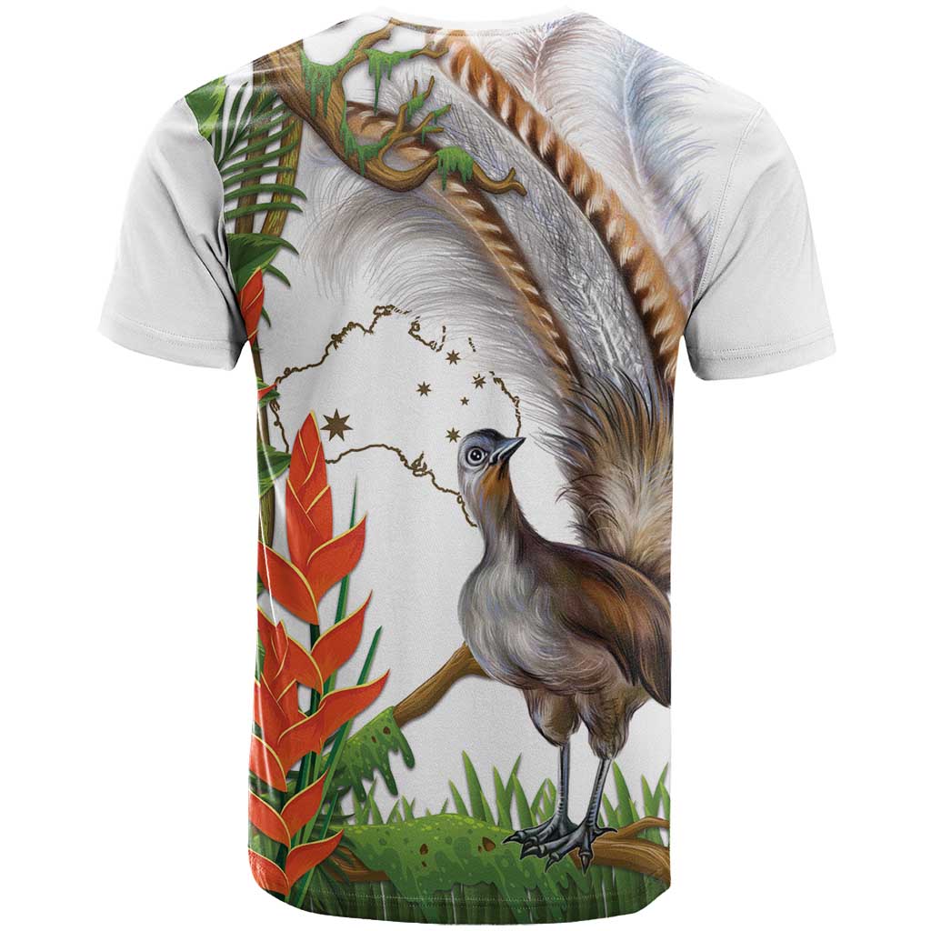 Australia Superb Lyrebird T Shirt Aussie Map - Rainforest Vibes - Vibe Hoodie Shop