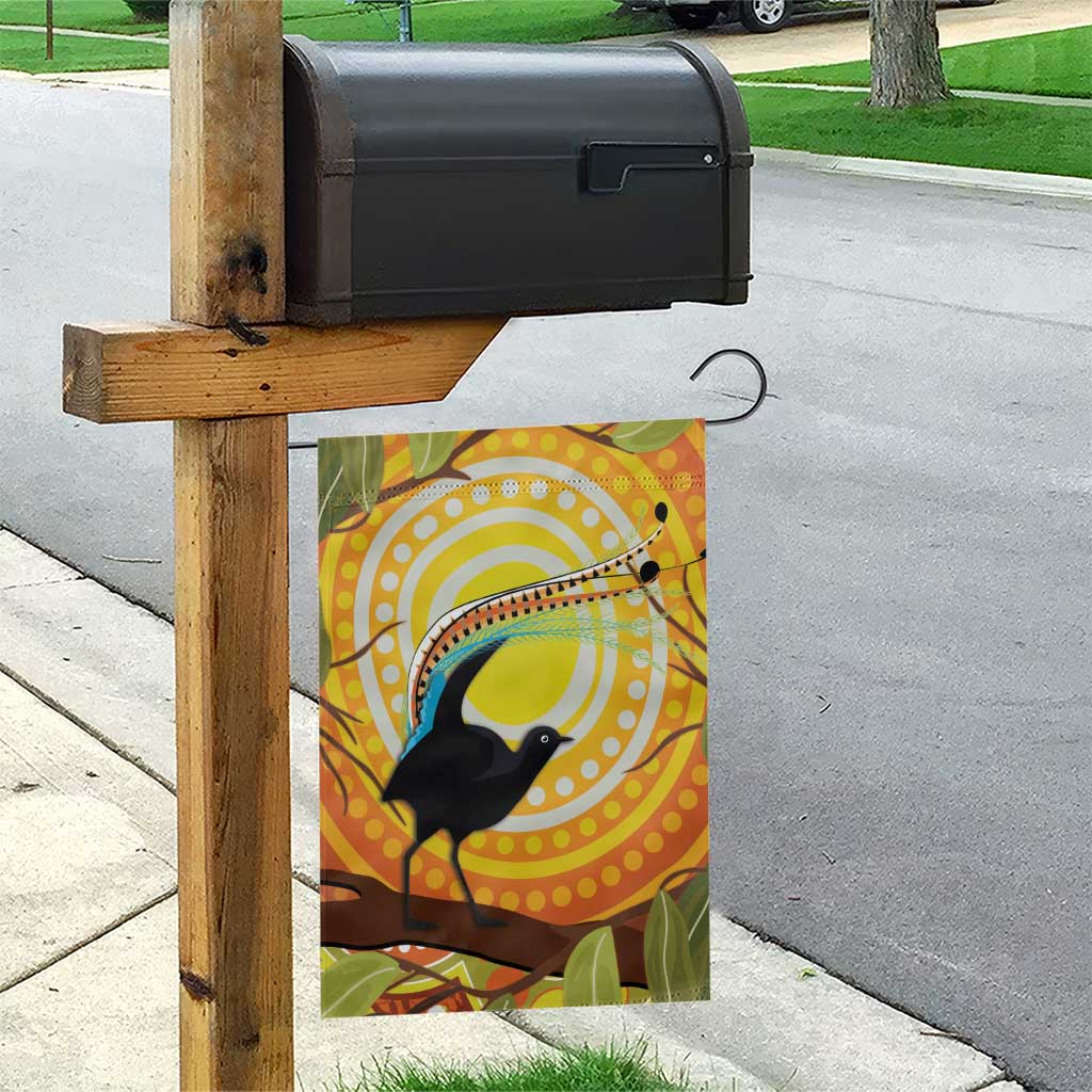 Australia Superb Lyrebird Garden Flag Aboriginal Art - Vibe Hoodie Shop