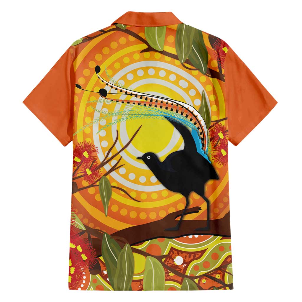 Australia Superb Lyrebird Hawaiian Shirt Aboriginal Art - Vibe Hoodie Shop