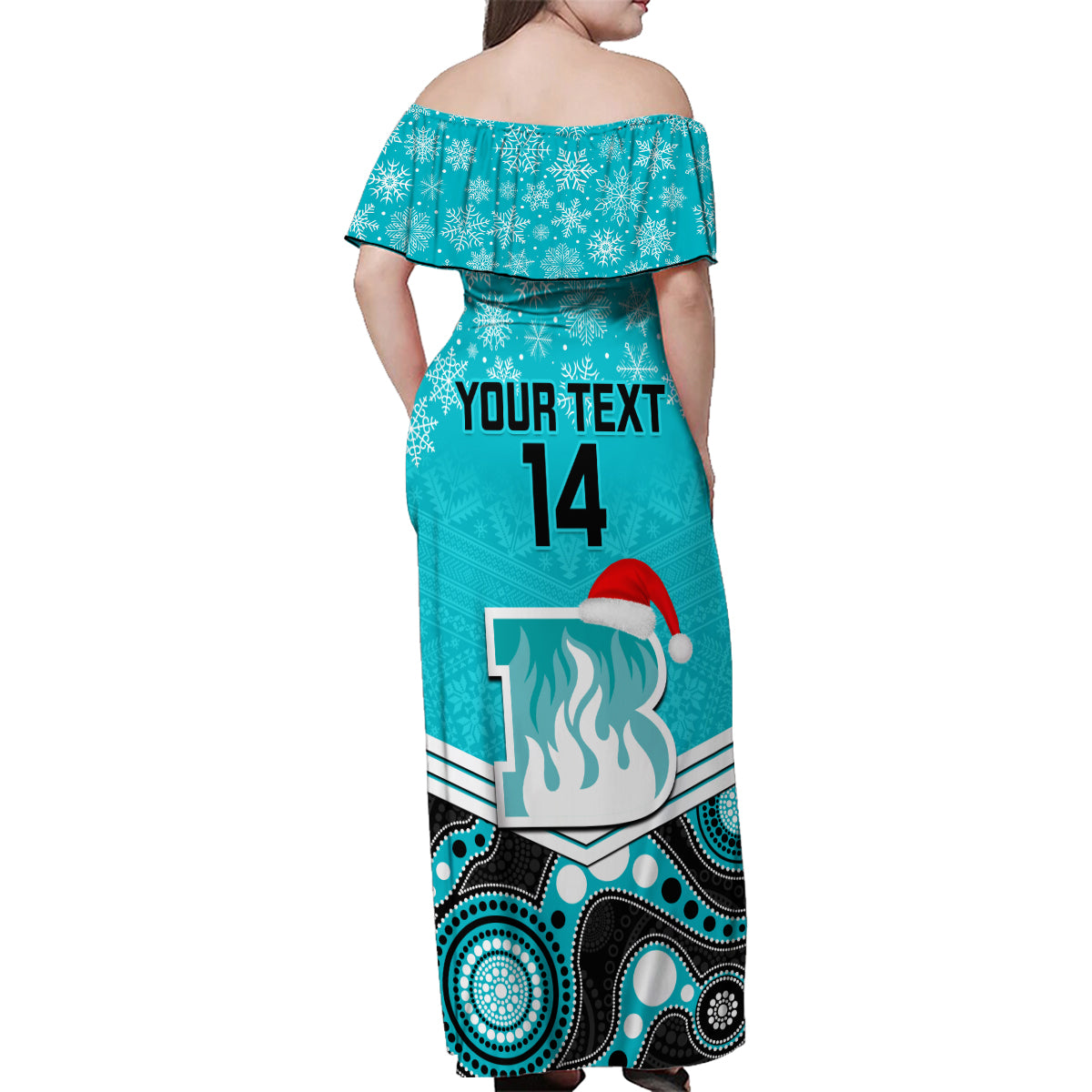 custom-brisbane-heat-cricket-christmas-family-matching-off-shoulder-maxi-dress-and-hawaiian-shirt-merry-xmas-2023-indigenous-art