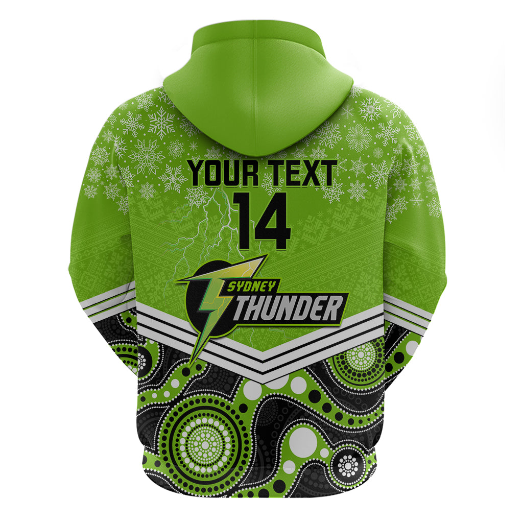 Custom Thunder Cricket Christmas Hoodie Merry Xmas 2023 Indigenous Art - Vibe Hoodie Shop