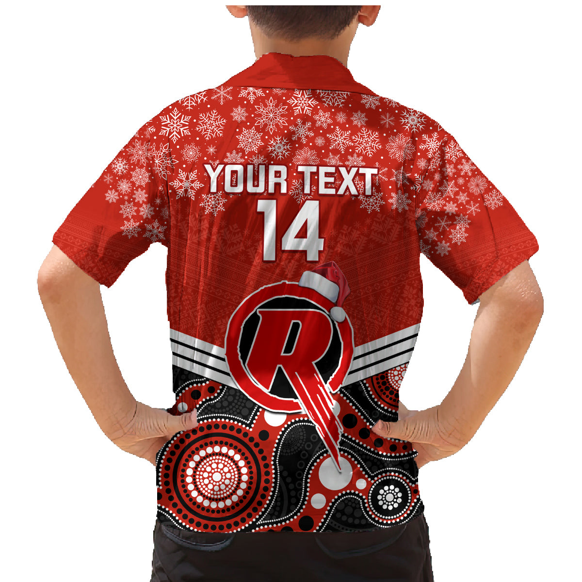 custom-melbourne-renegades-cricket-christmas-family-matching-mermaid-dress-and-hawaiian-shirt-merry-xmas-2023-indigenous-art