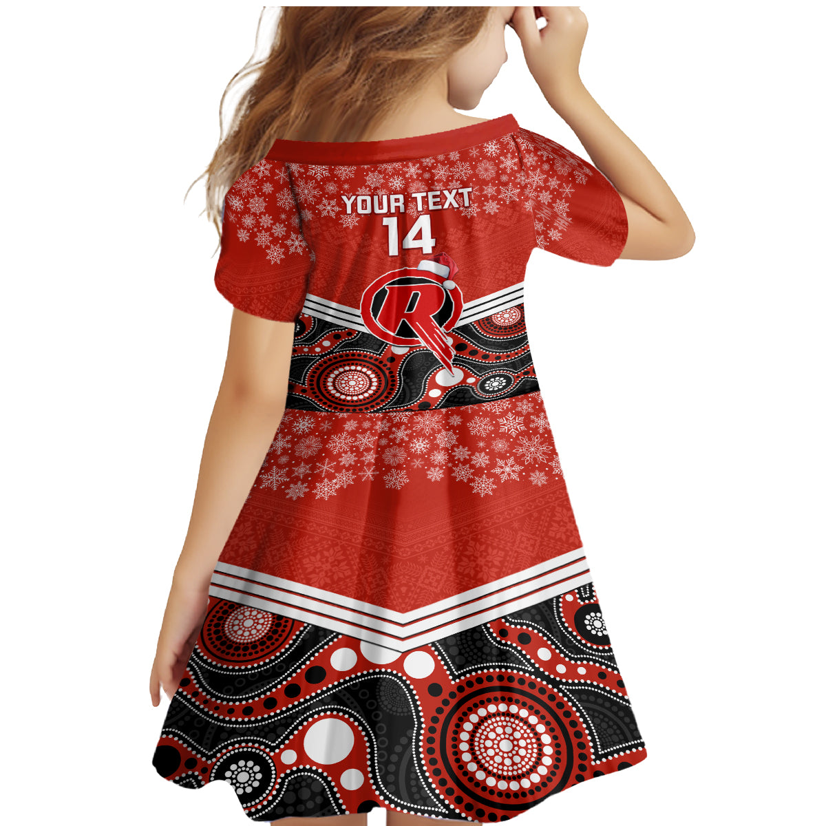 custom-melbourne-renegades-cricket-christmas-family-matching-mermaid-dress-and-hawaiian-shirt-merry-xmas-2023-indigenous-art