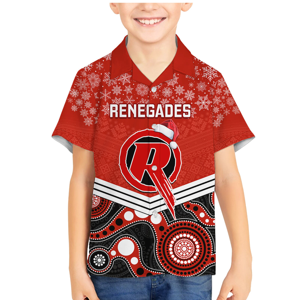 custom-melbourne-renegades-cricket-christmas-family-matching-mermaid-dress-and-hawaiian-shirt-merry-xmas-2023-indigenous-art